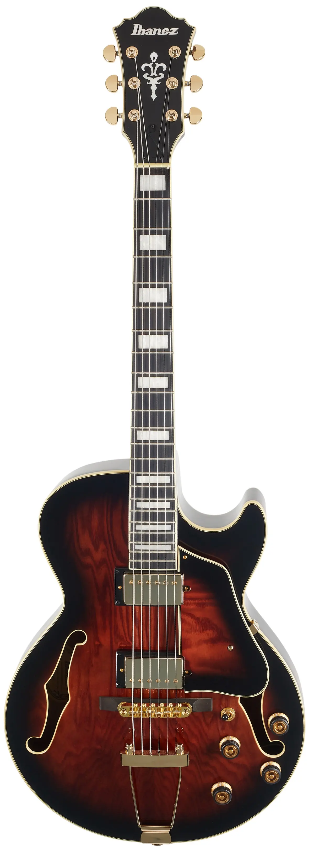 Ibanez AG95QA Dark Brown Sunburst