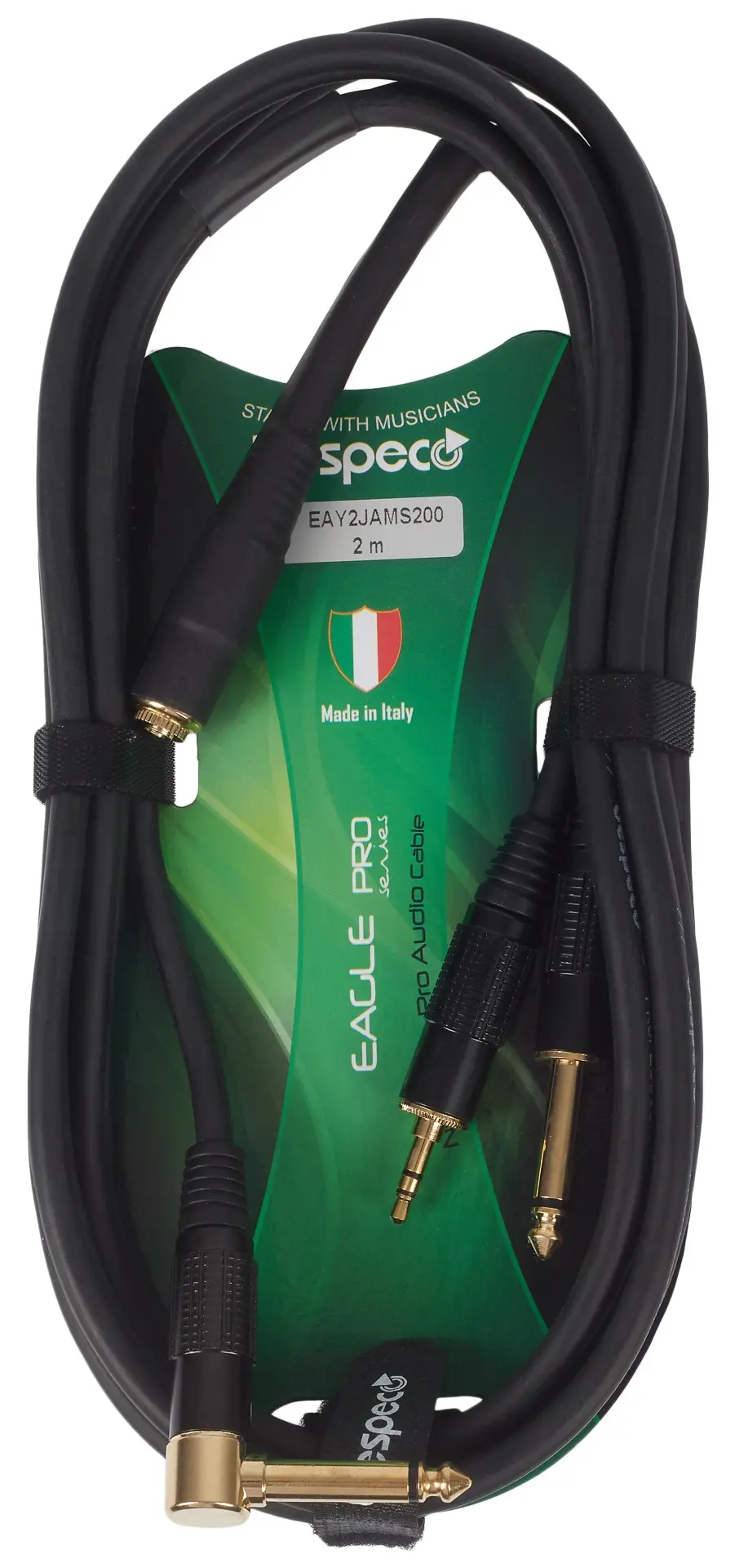 Bespeco Eagle Pro Instrument & Headphone Cable 2 m Angled