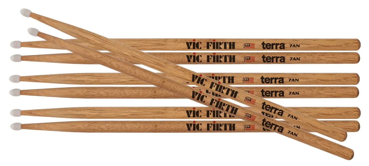 Vic Firth P7ATN4PK American Classic Terra Series 4pr Value Pack