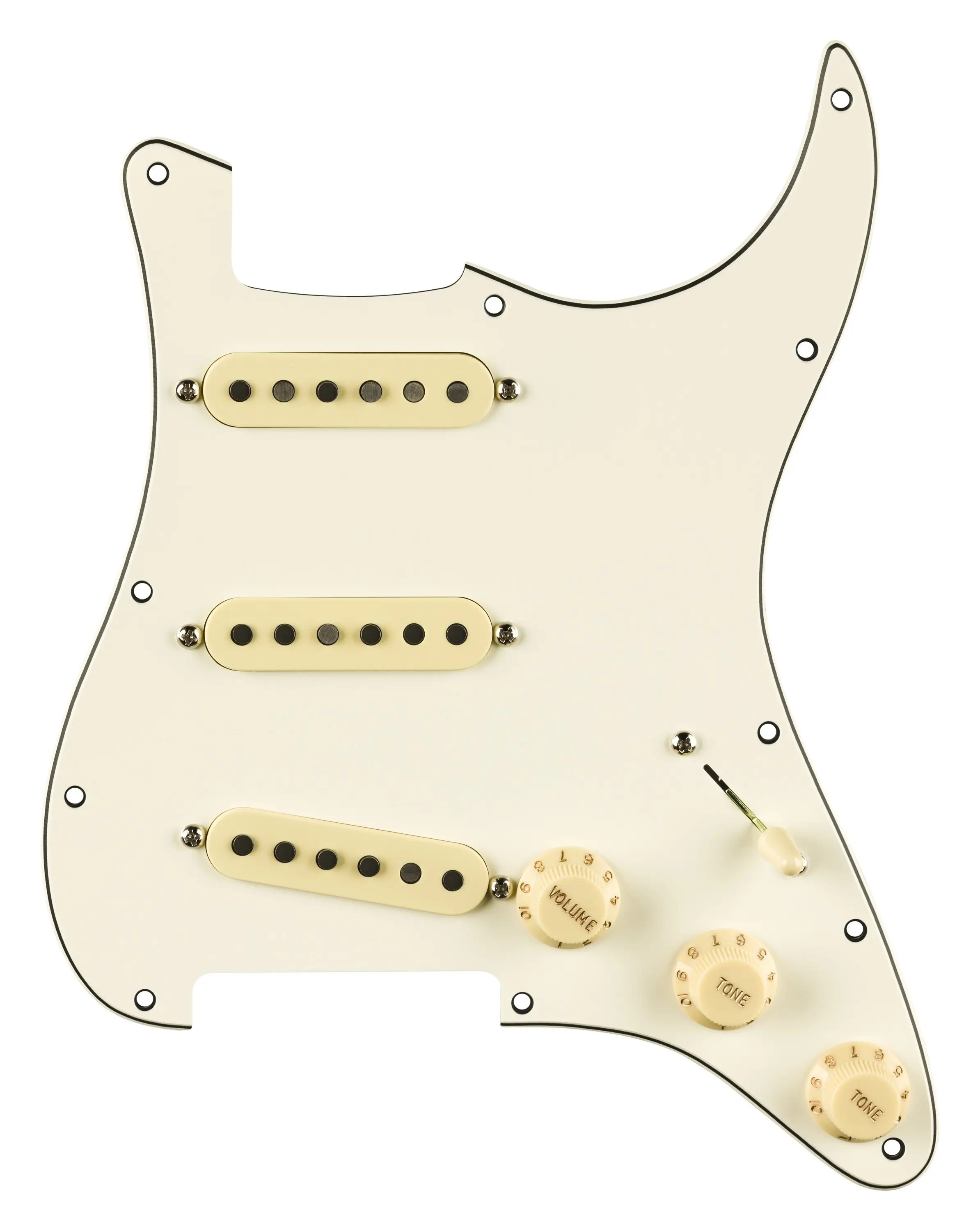 Fender Pre-Wired Strat Pickguard Pure Vintage 59 w/RWRP Middle Parchme