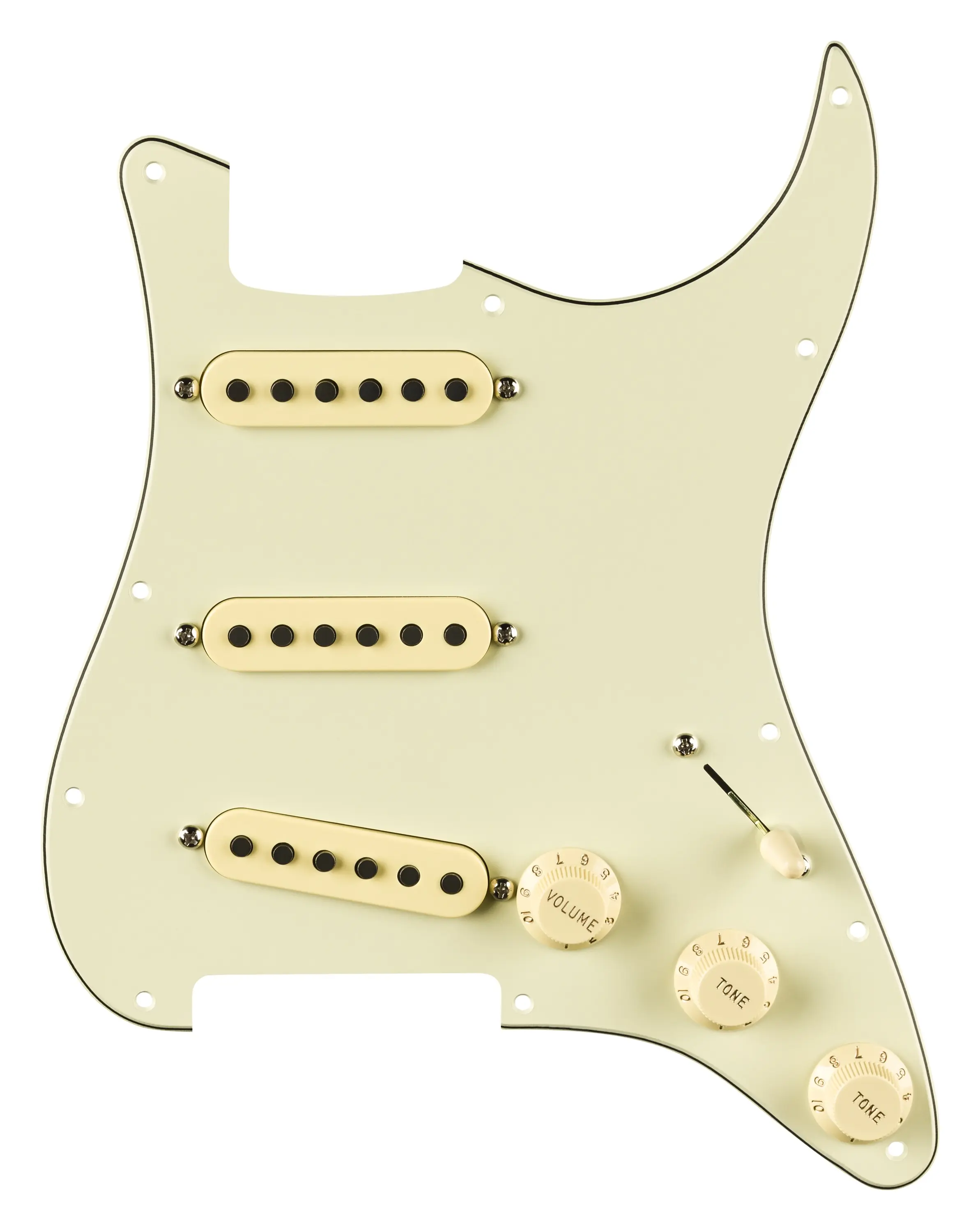 Fender Pre-Wired Strat Pickguard Eric Johnson Signature Mint Green 11
