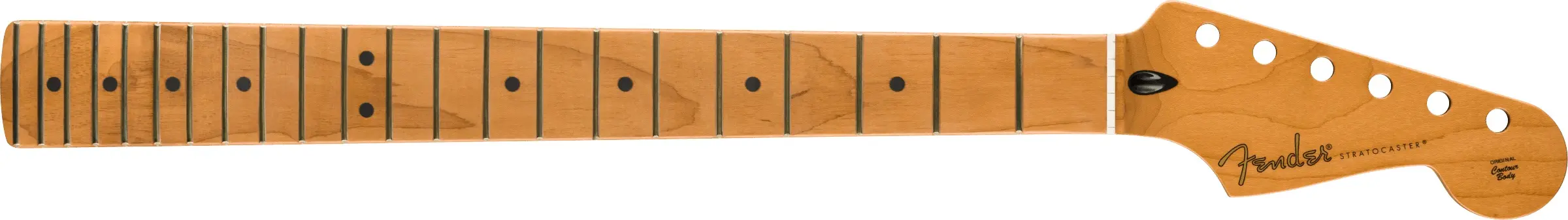 Fender Satin Roasted Maple Stratocaster Neck Maple Flat Oval Shape