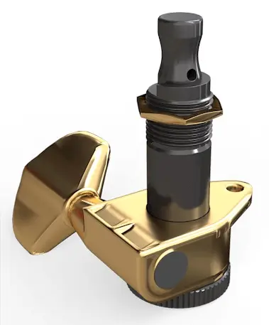 D'Addario PWAT-333L Auto-Trim Locking Tuning Machines 3+3 Setup Gold