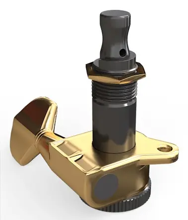 D'Addario PWAT-6R3 Auto-Trim Locking Tuning Machines 6 In-Line setup G
