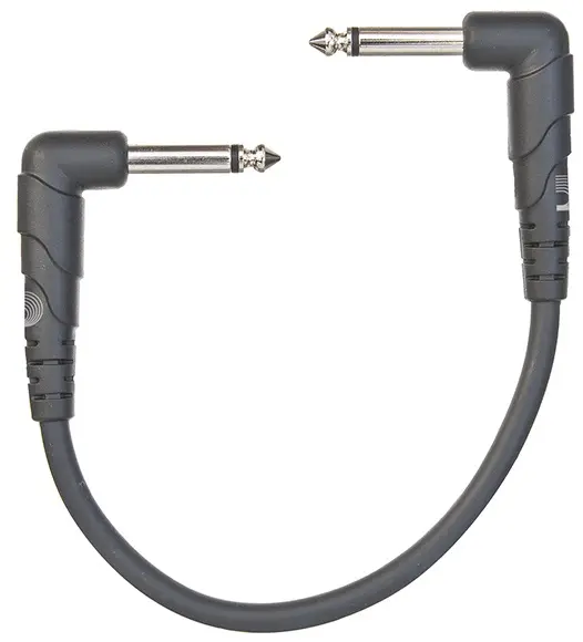 D'Addario PW-CGTP-305 Classic Series Patch Cable Right-Angle 3-pack 6"