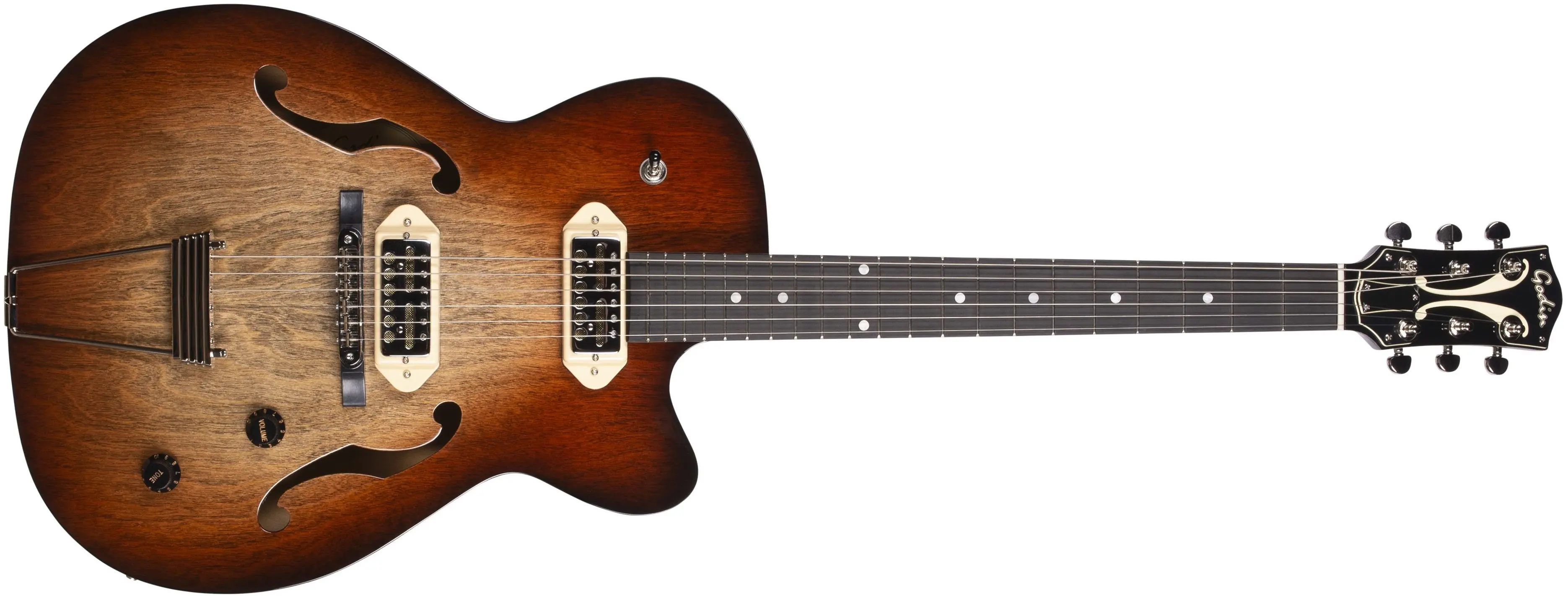 Godin 5th Avenue TL Gold Foil Vintage Burst HG with Bag