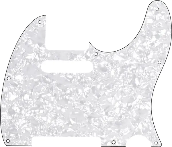 Fender Pickguard Telecaster 8-Hole Mount White Pearl 4-Ply