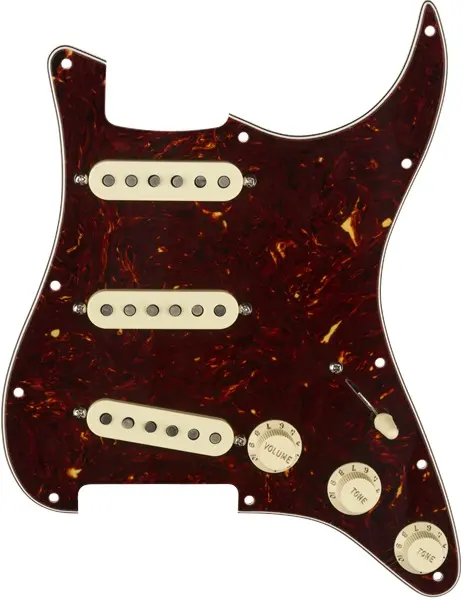 Fender Pre-Wired Pickguard Strat SSS TX SPC SHELL