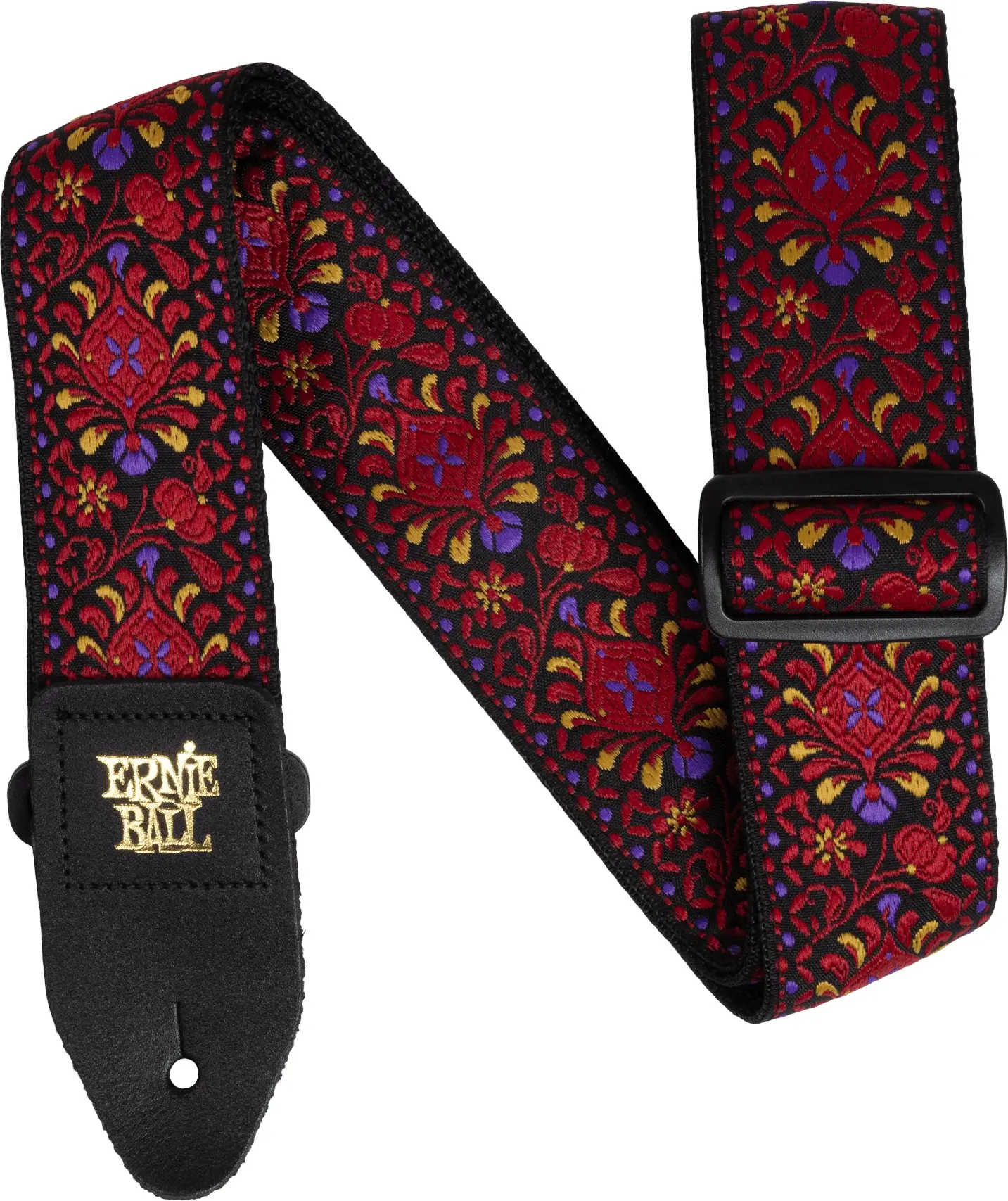 Ernie Ball Classic Jacquard Guitar/Bass Strap Crimson Royal Bloom