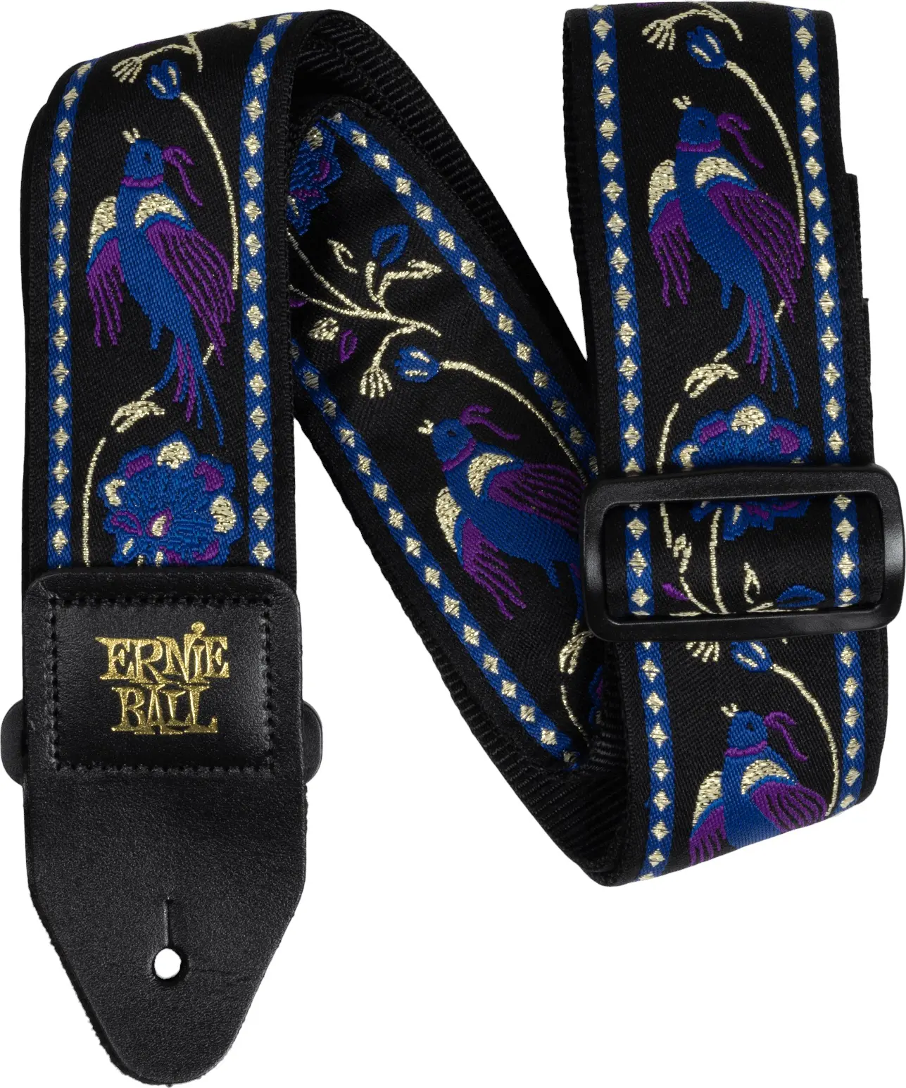 Ernie Ball Classic Jacquard Guitar/Bass Strap Purple Pleasant Pheasant