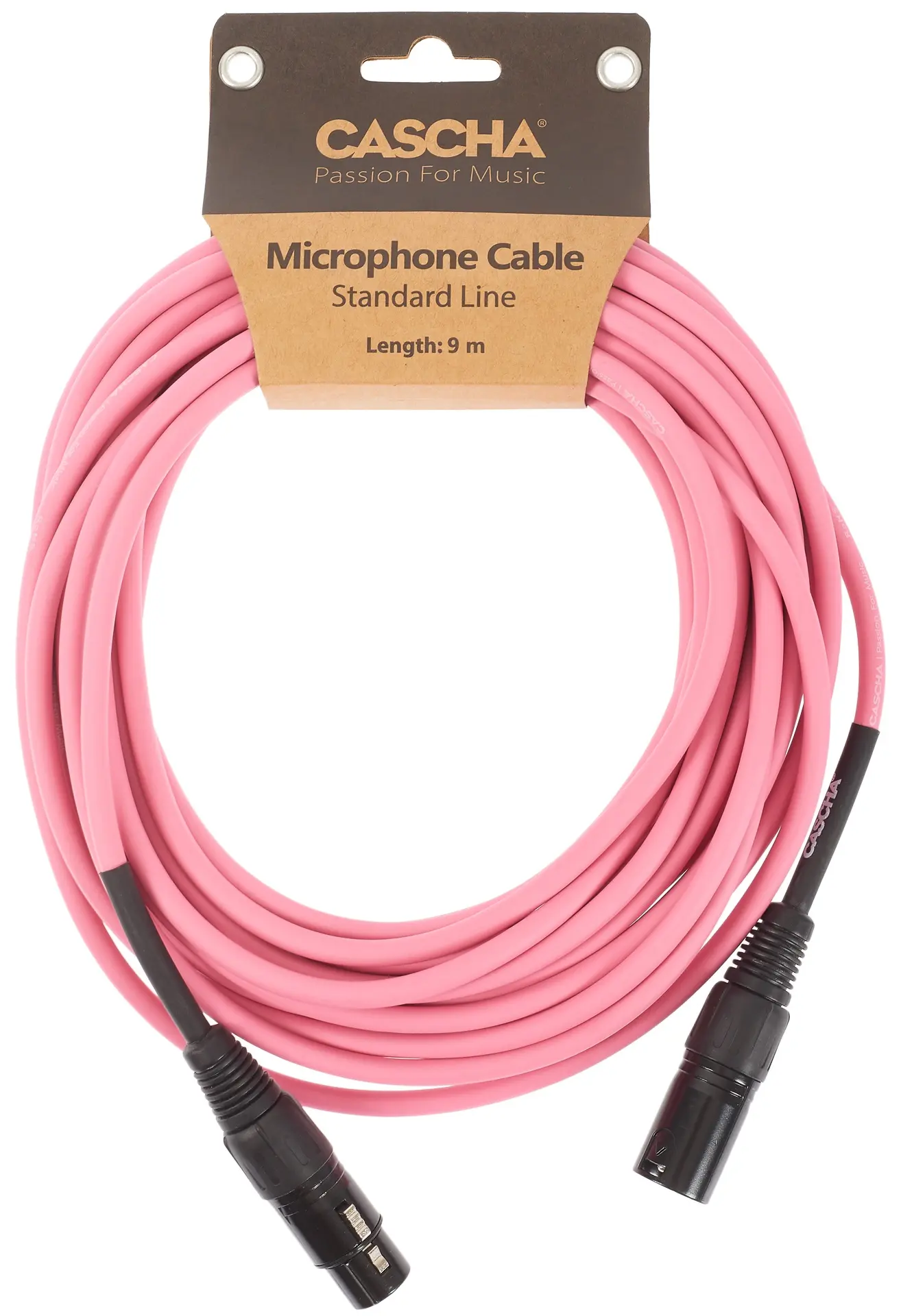 Cascha Standard Line Mic Cable Pink 9m
