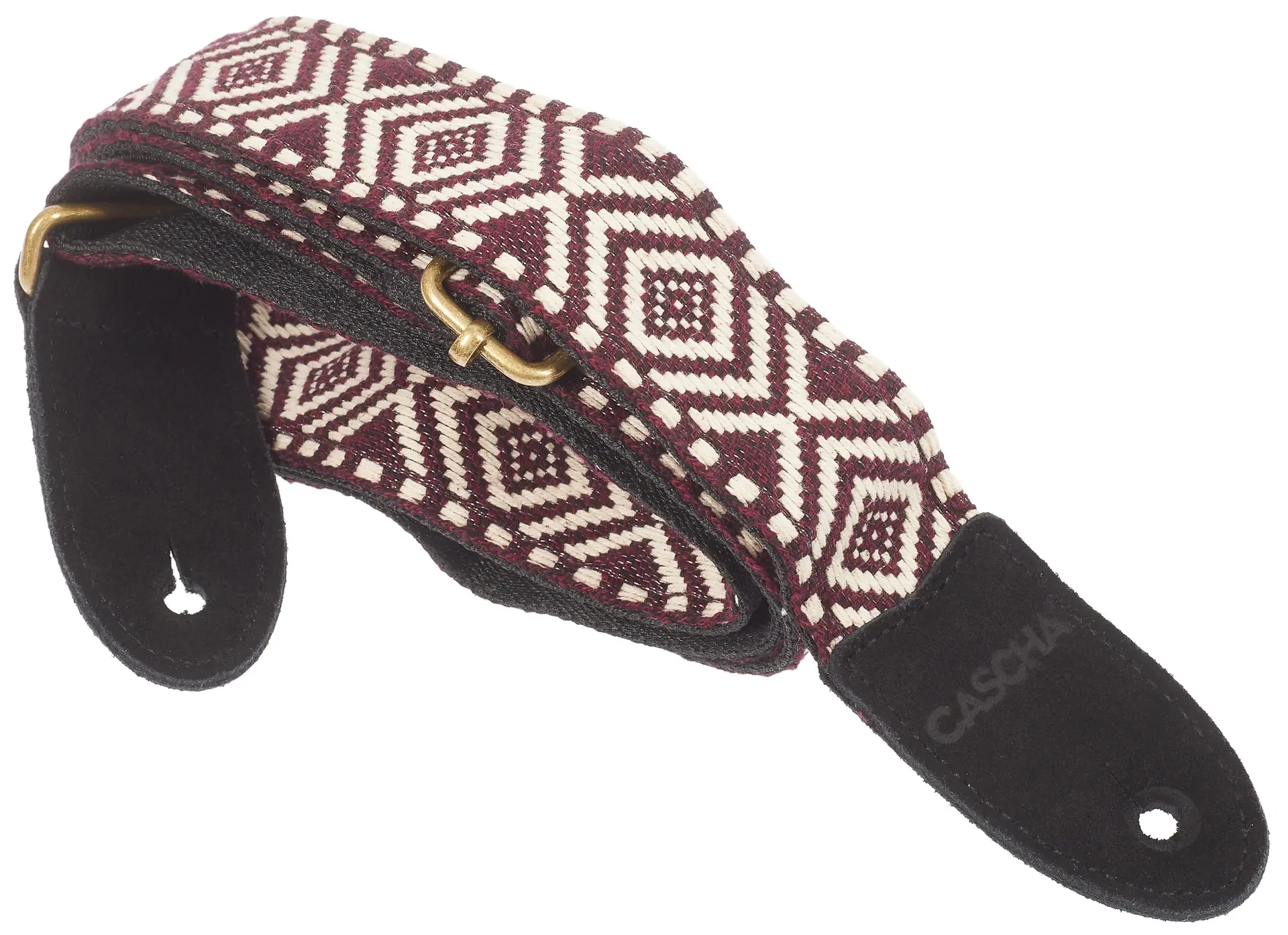 Cascha CUS-JW6 Ukulele Strap Jacquard Ethnic Brown & White