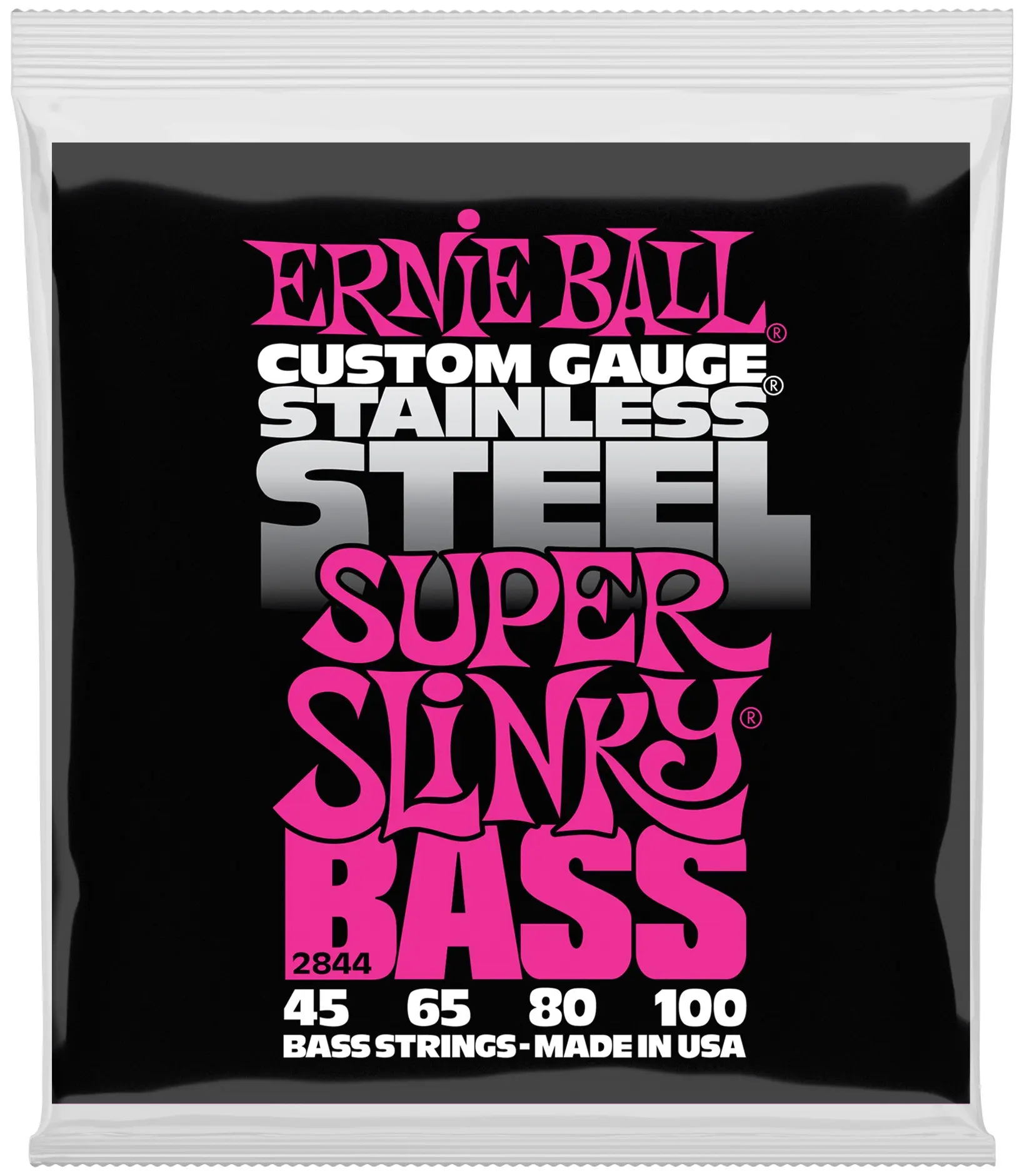 Ernie Ball 2844 Super Slinky Stainless Steel Electric Bass 45-100