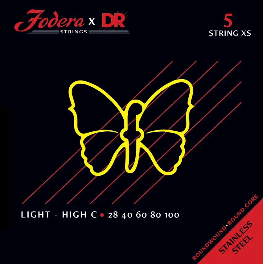 DR Strings Fodera Nickel 5 Light XS High C 28100