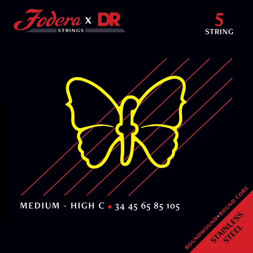 DR Strings Fodera Nickel 5 Medium High C 34105