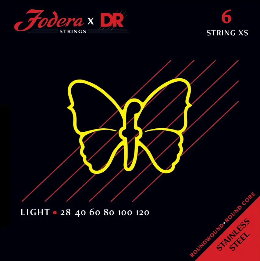 DR Strings Fodera Nickel 6 Light XS 28120