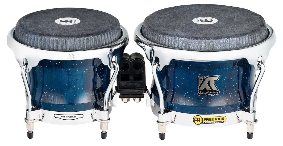 Meinl Artist Series Bongo William "Kachiro" Thompson REMO Black Calfsk