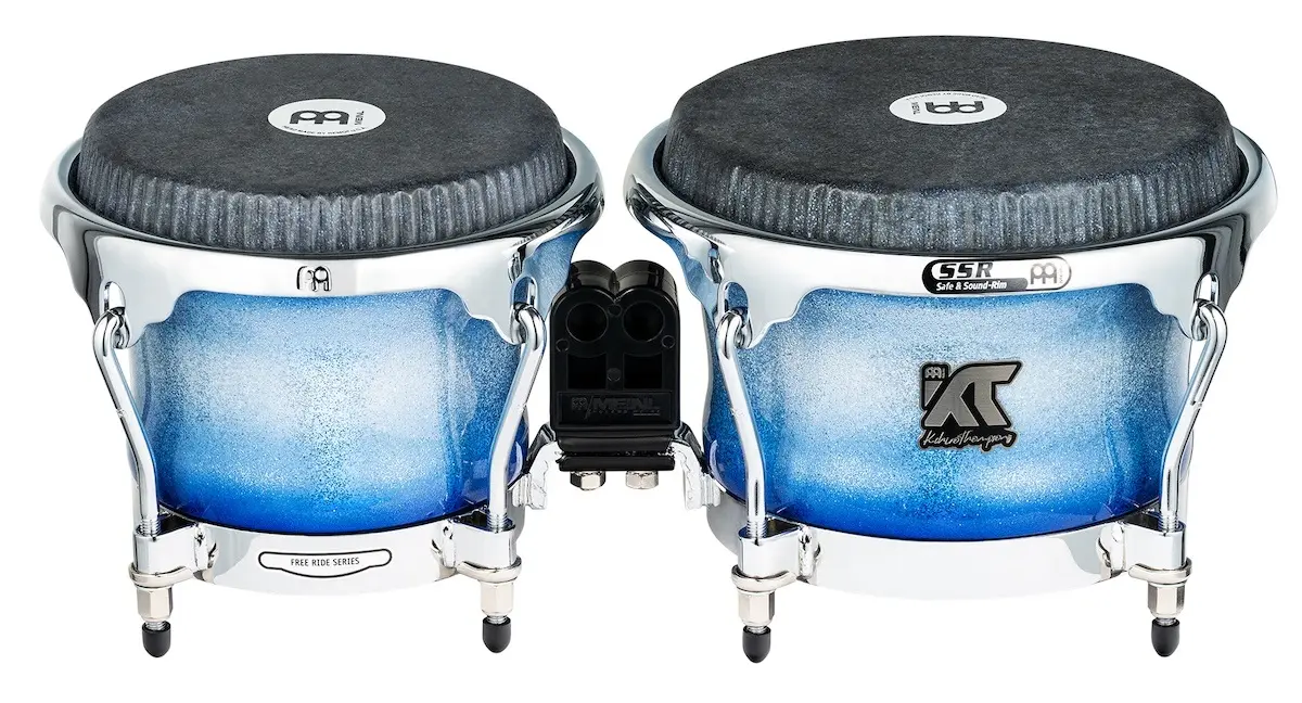 Meinl Artist Series Bongo William "Kachiro" Thompson REMO Black Calfsk