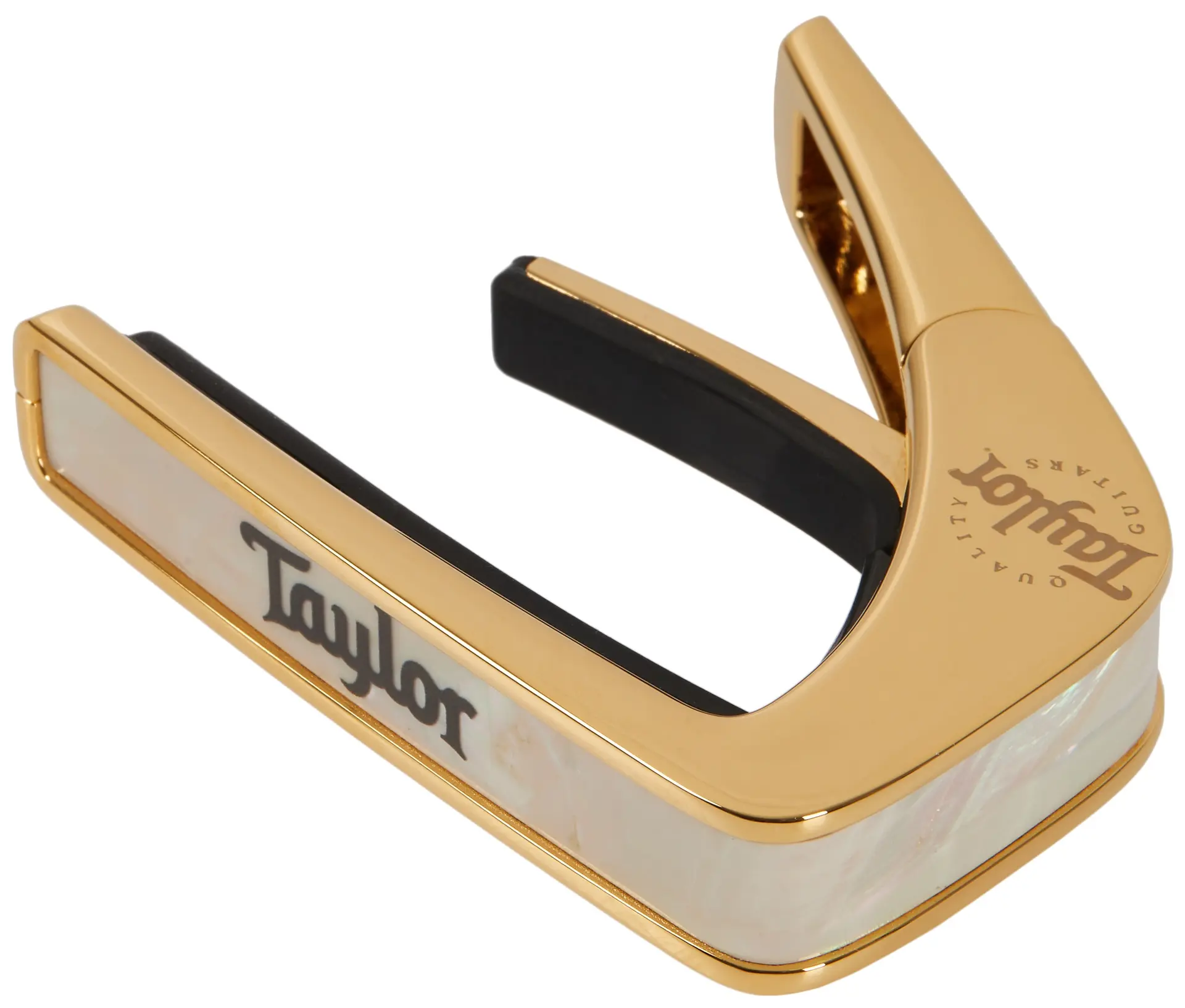 Thalia Taylor White Pearl Black Logo Gold