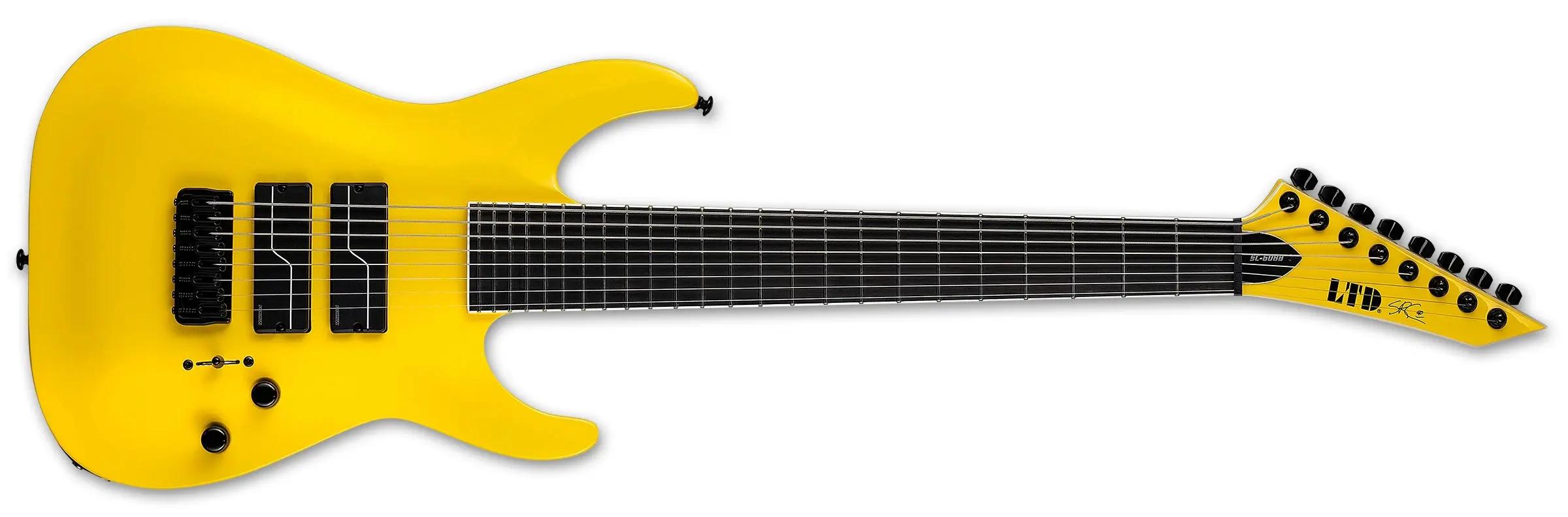 ESP LTD Stephen Carpenter SC-608 Baritone Yellow