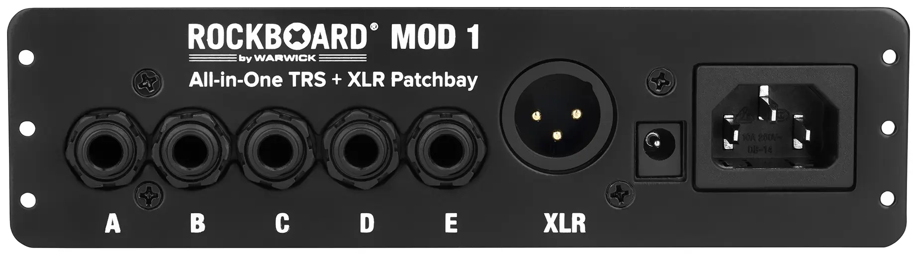 Rockboard MOD 1 V2 All-in-One TRS & XLR IEC & Barrel Patchbay