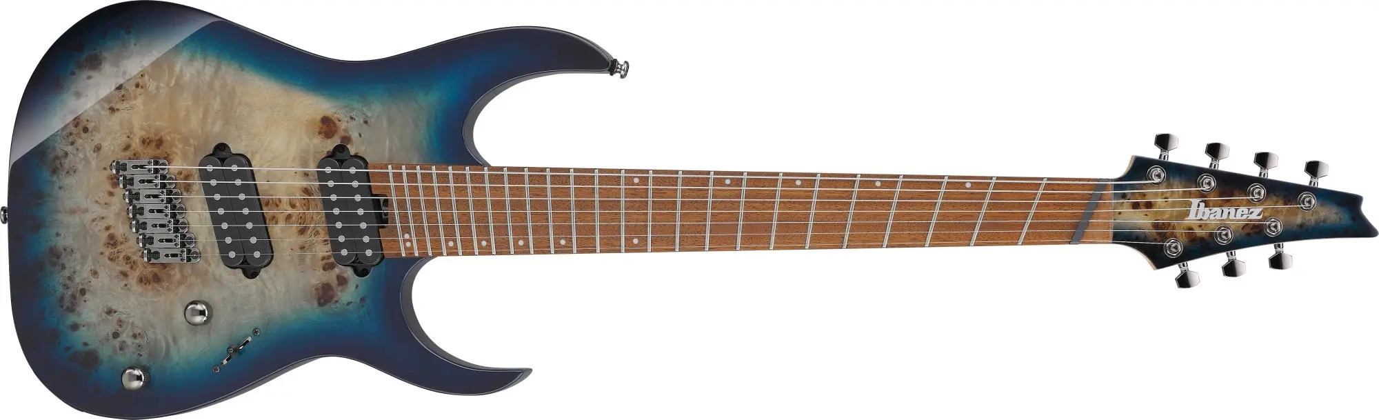 Ibanez RGMS7PB Cosmic Blue Sunburst