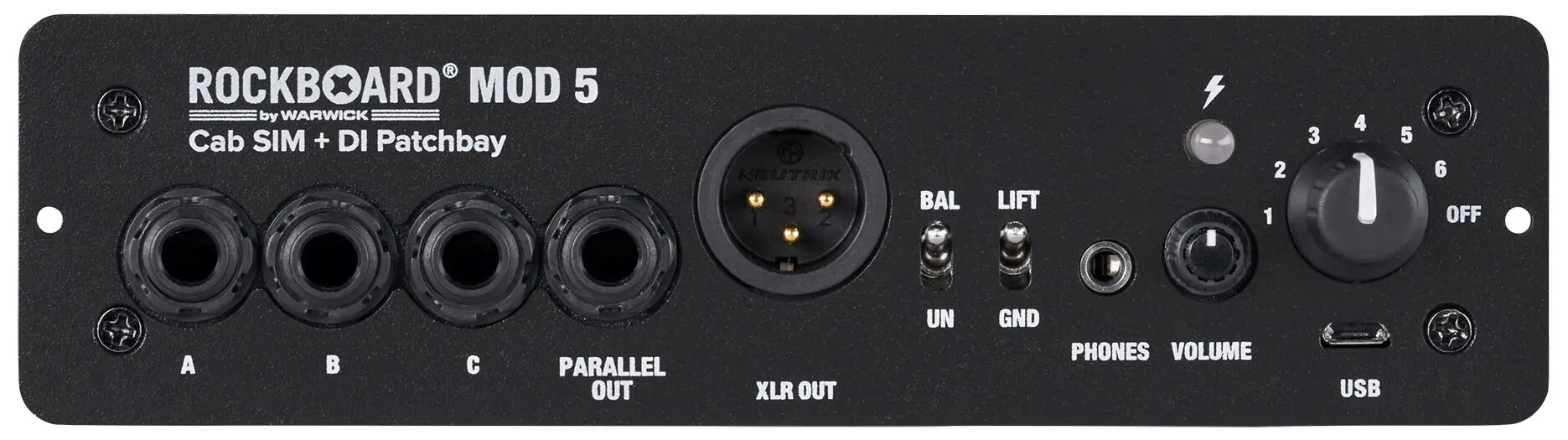 Rockboard MOD 5 Cab SIM + DI Patchbay