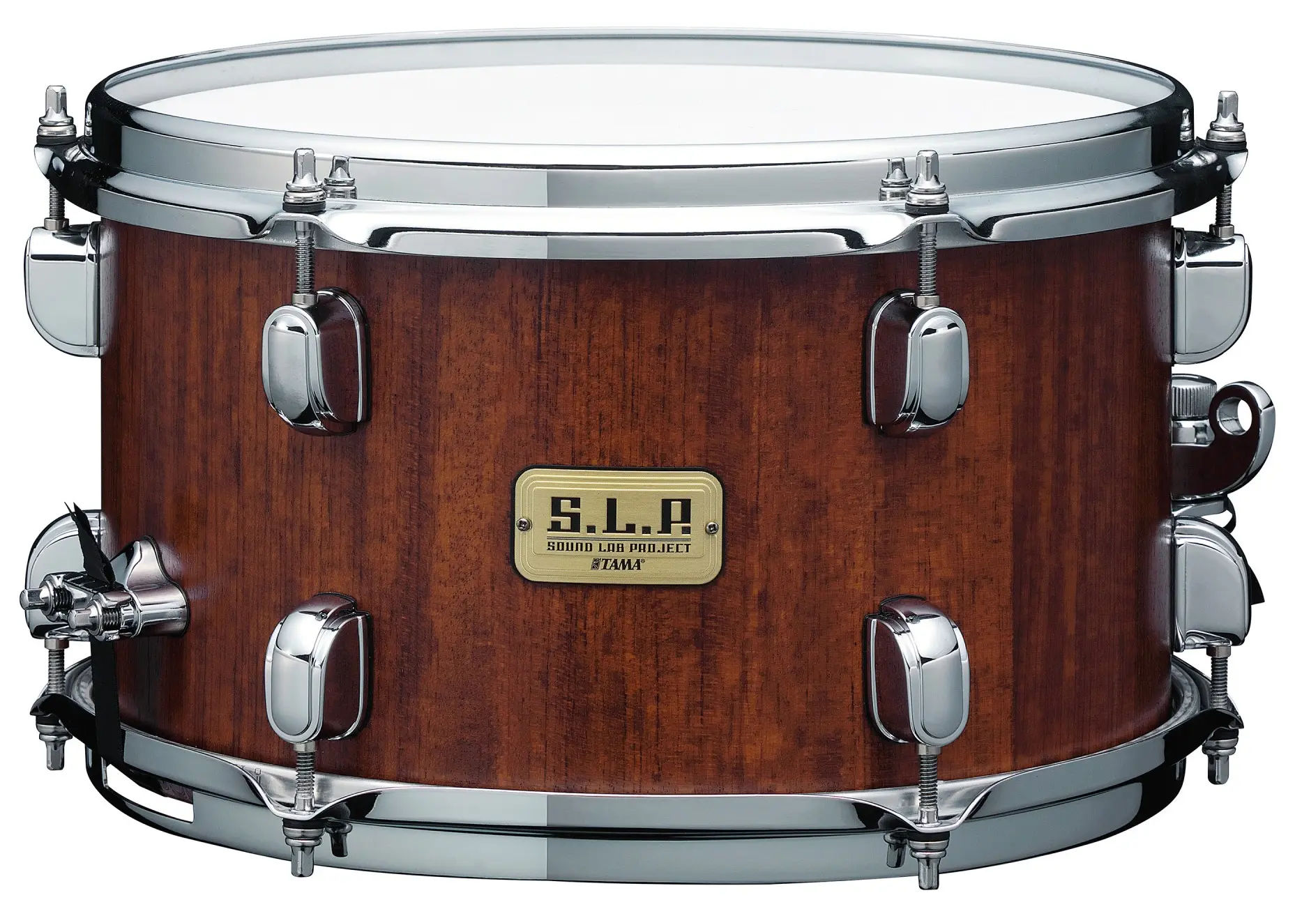 Tama S.L.P. Mod Bubinga Snare Drum 12" x 7" Satin Bubinga/Chrome HW