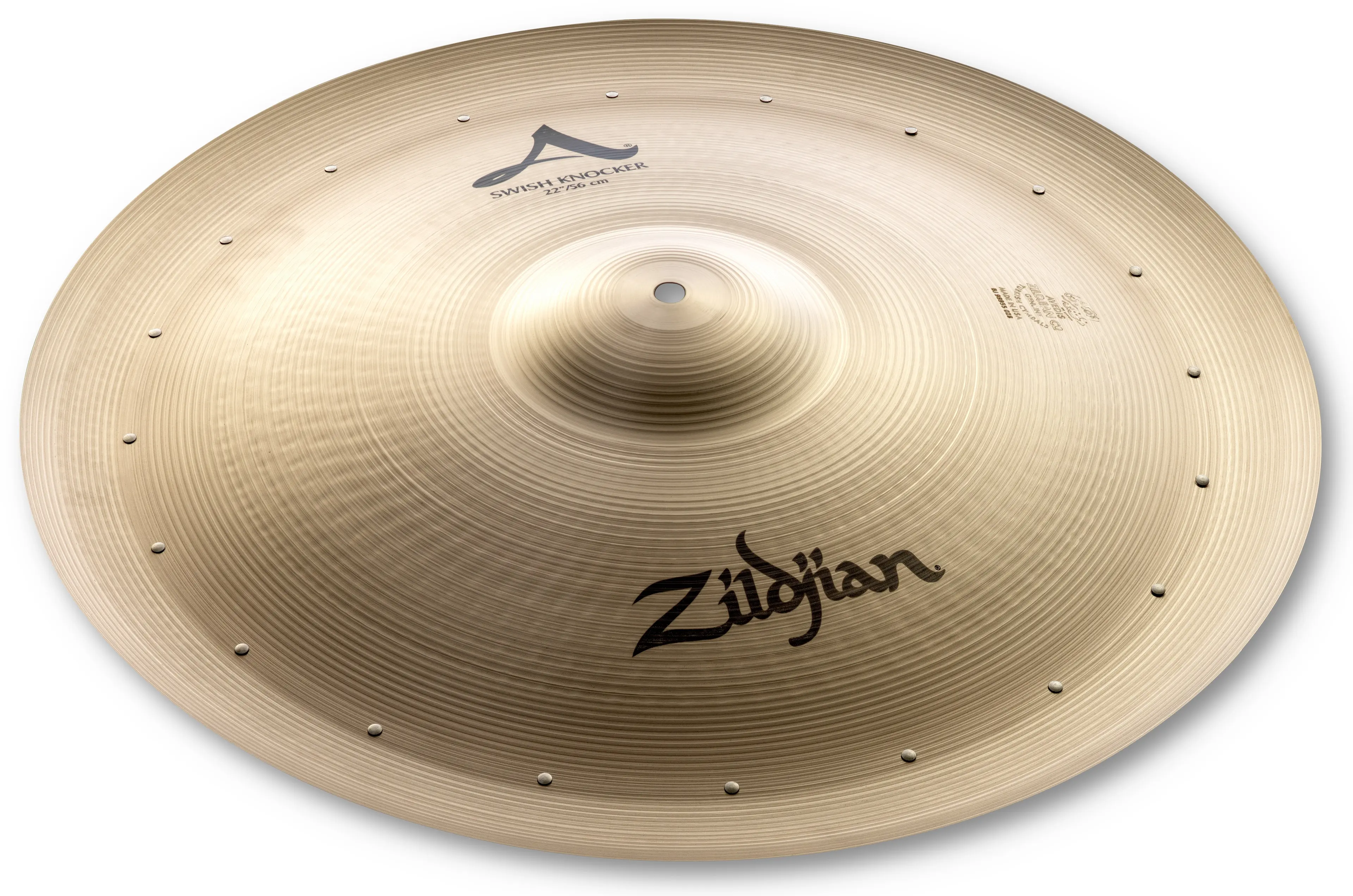 Zildjian 22" A swish knocker with 20 rivets