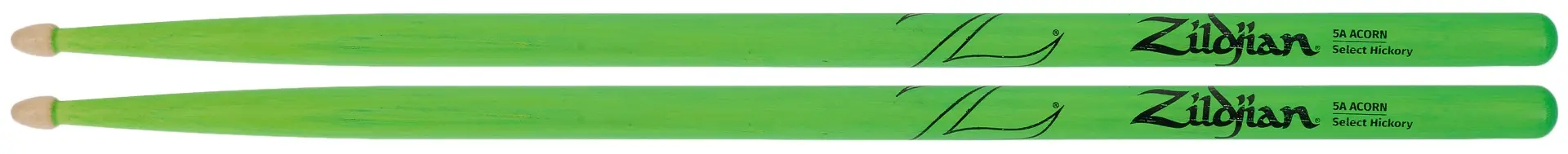 Zildjian 5A Acorn Wood Neon Green