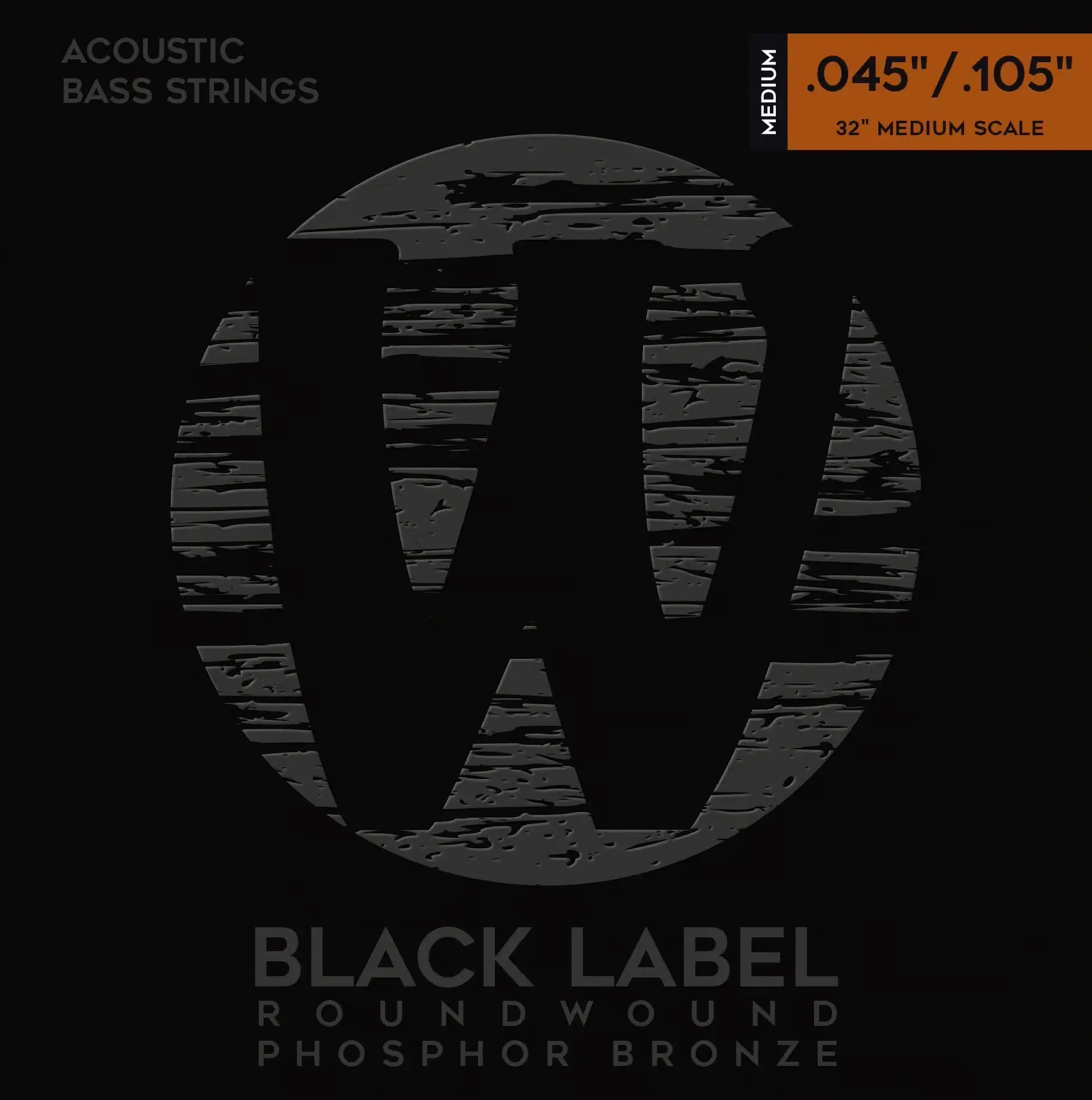 Warwick Black Label Acoustic Phosphor Bronze 4 Medium .045-.105 Medium