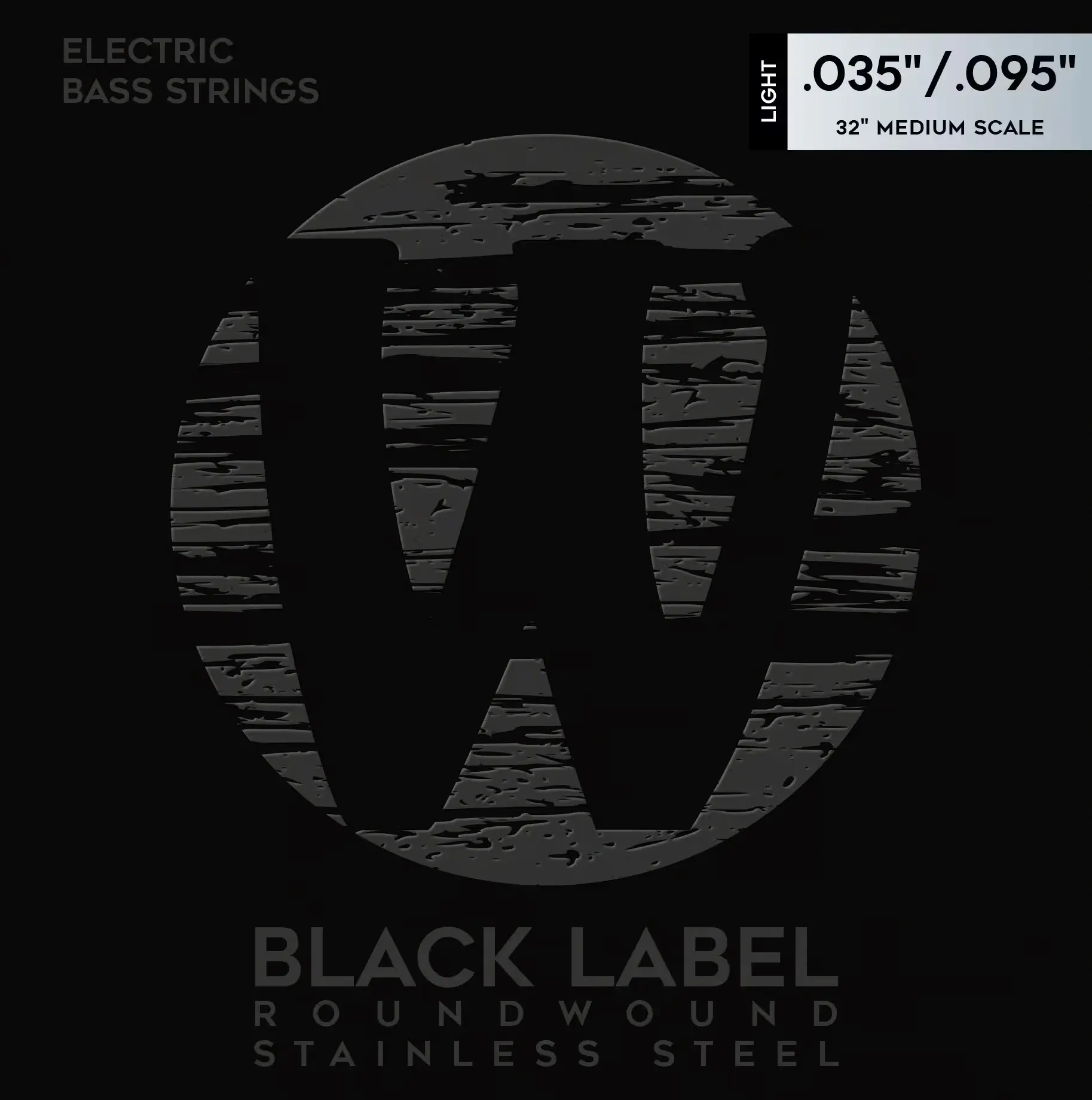 Warwick Black Label Stainless Steel 4 Light .035-.095 Medium Scale