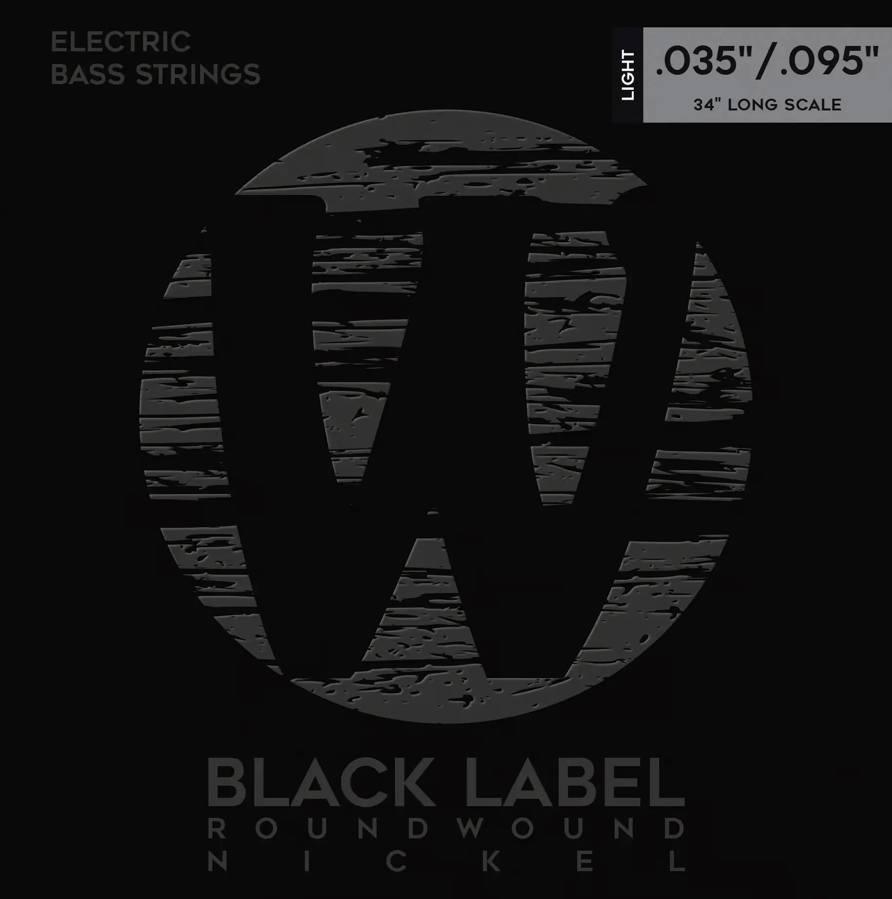 Warwick Black Label Nickel-Plated Steel 4 Light .035-.095