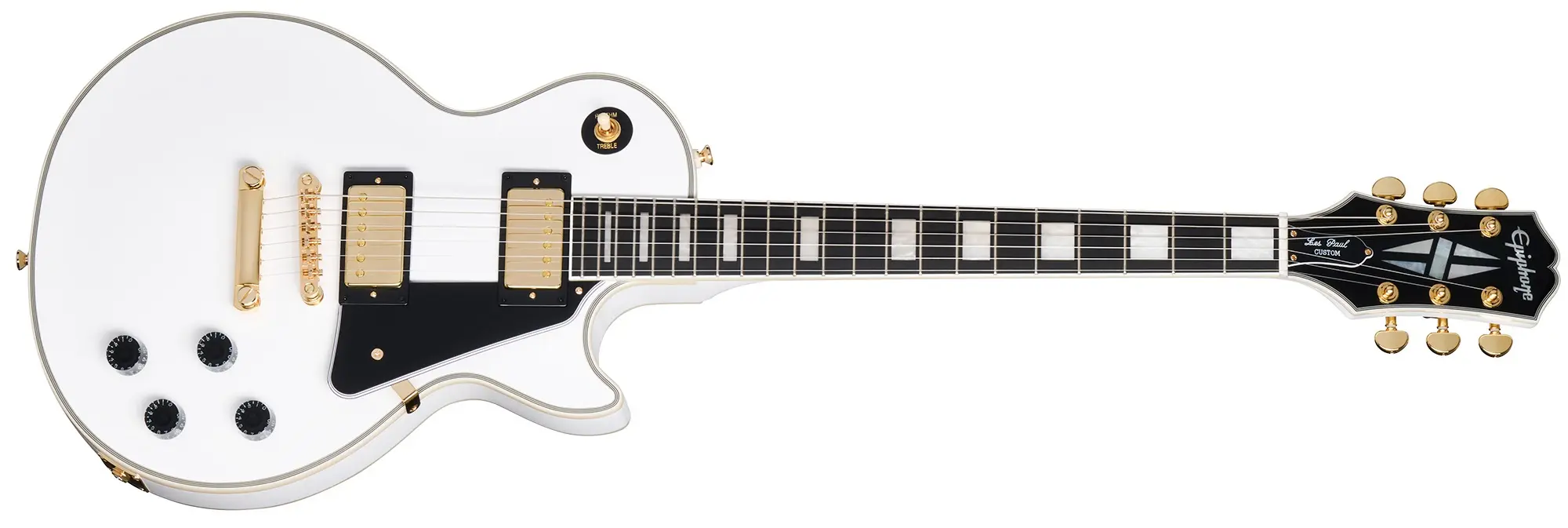 Epiphone Les Paul Custom Alpine White incl gig bag