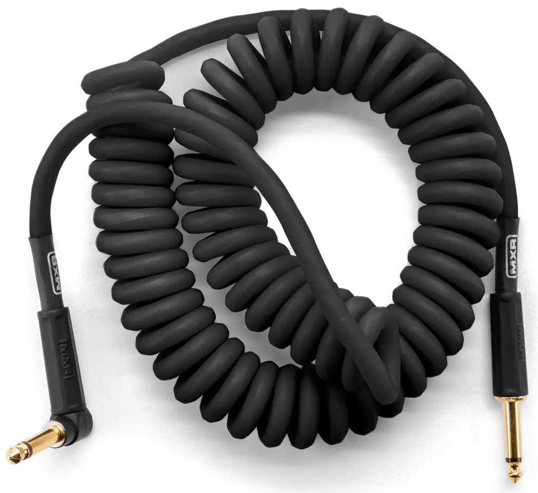 MXR 15 FT Coil Cable Black Right/Straight
