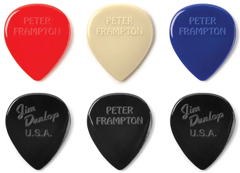 Dunlop Peter Frampton Vintage Jazz Teardrop Pick 6 Pack