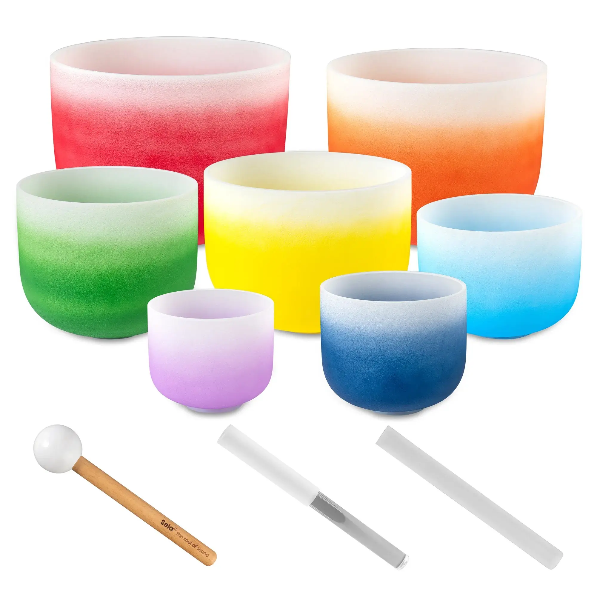 Sela Crystal Singing Bowl Chakra Set 432 Hz