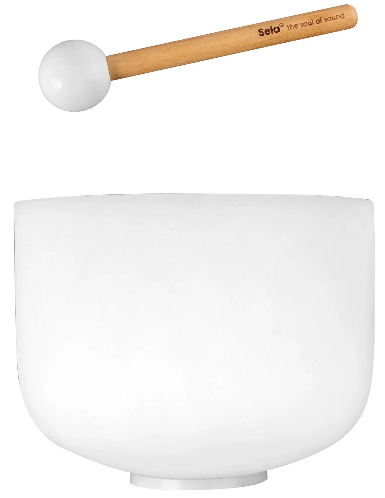 Sela 10" Crystal Singing Bowl Frosted G 440 Hz