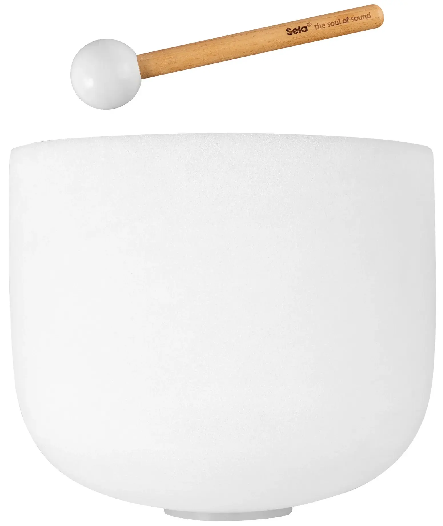 Sela 13" Crystal Singing Bowl Frosted D 440 Hz