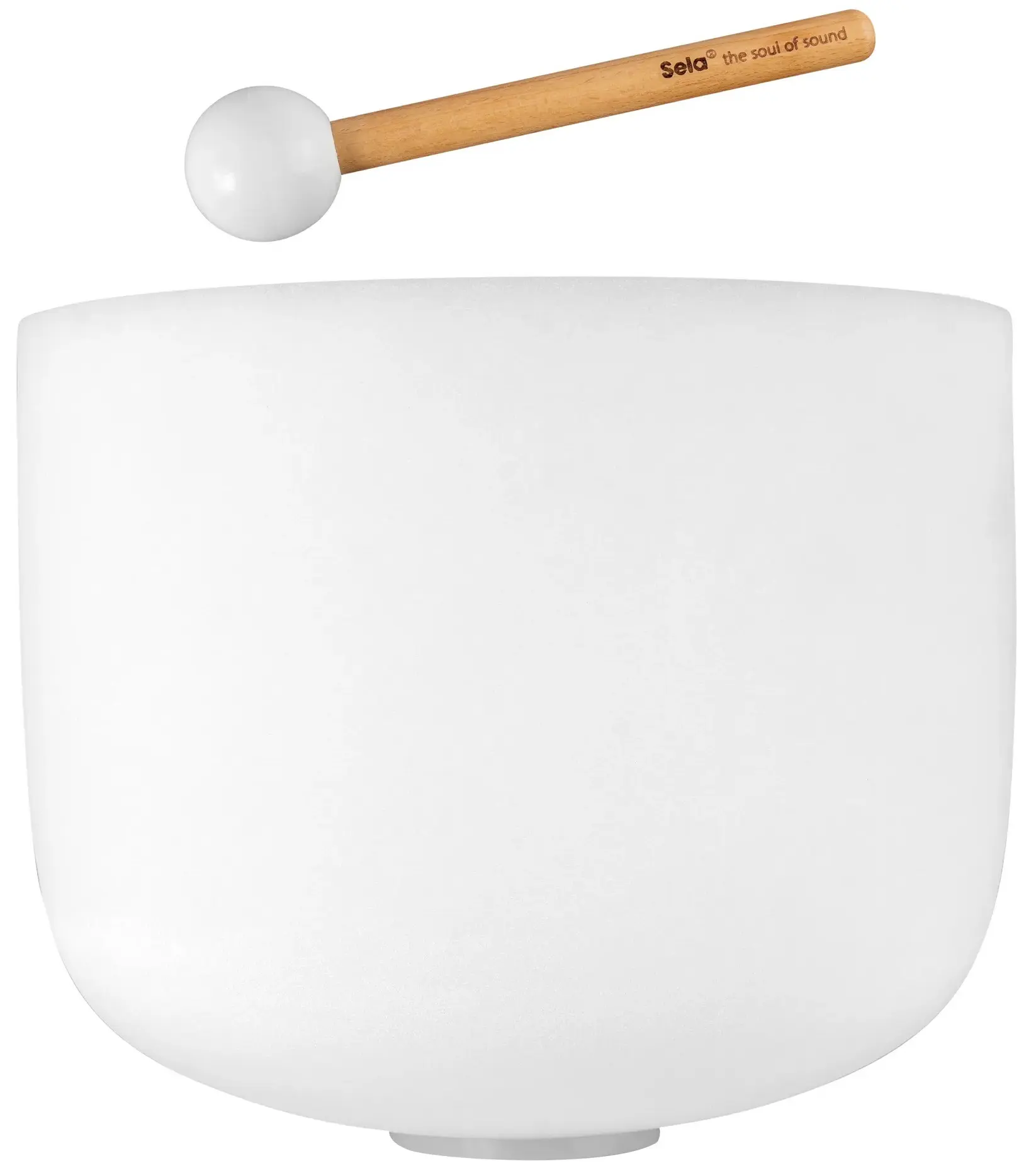 Sela 14" Crystal Singing Bowl Frosted C 440 Hz