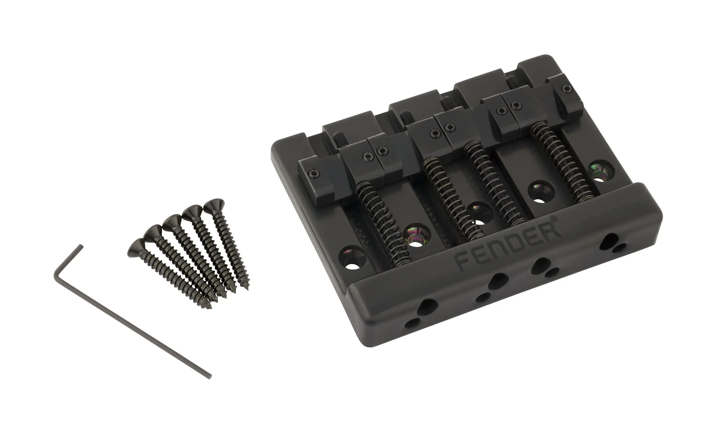 Fender HiMass Bass Bridge Brass Saddles Black