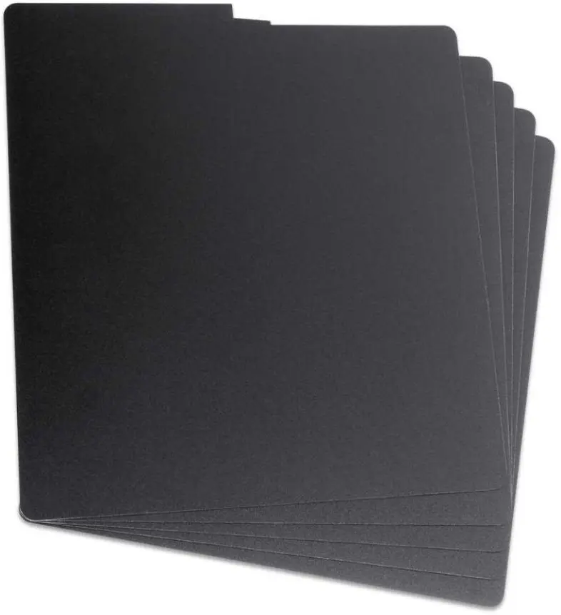 Glorious Vinyl LP Divider Set Black 6 pcs