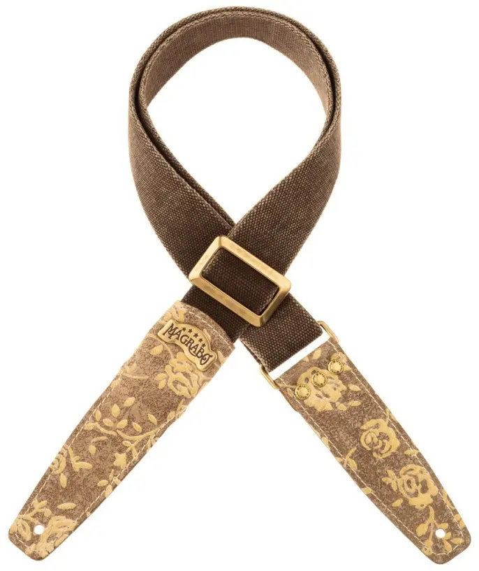 Magrabò Stripe SS Cotton Washed Brown / White Rose 5 cm