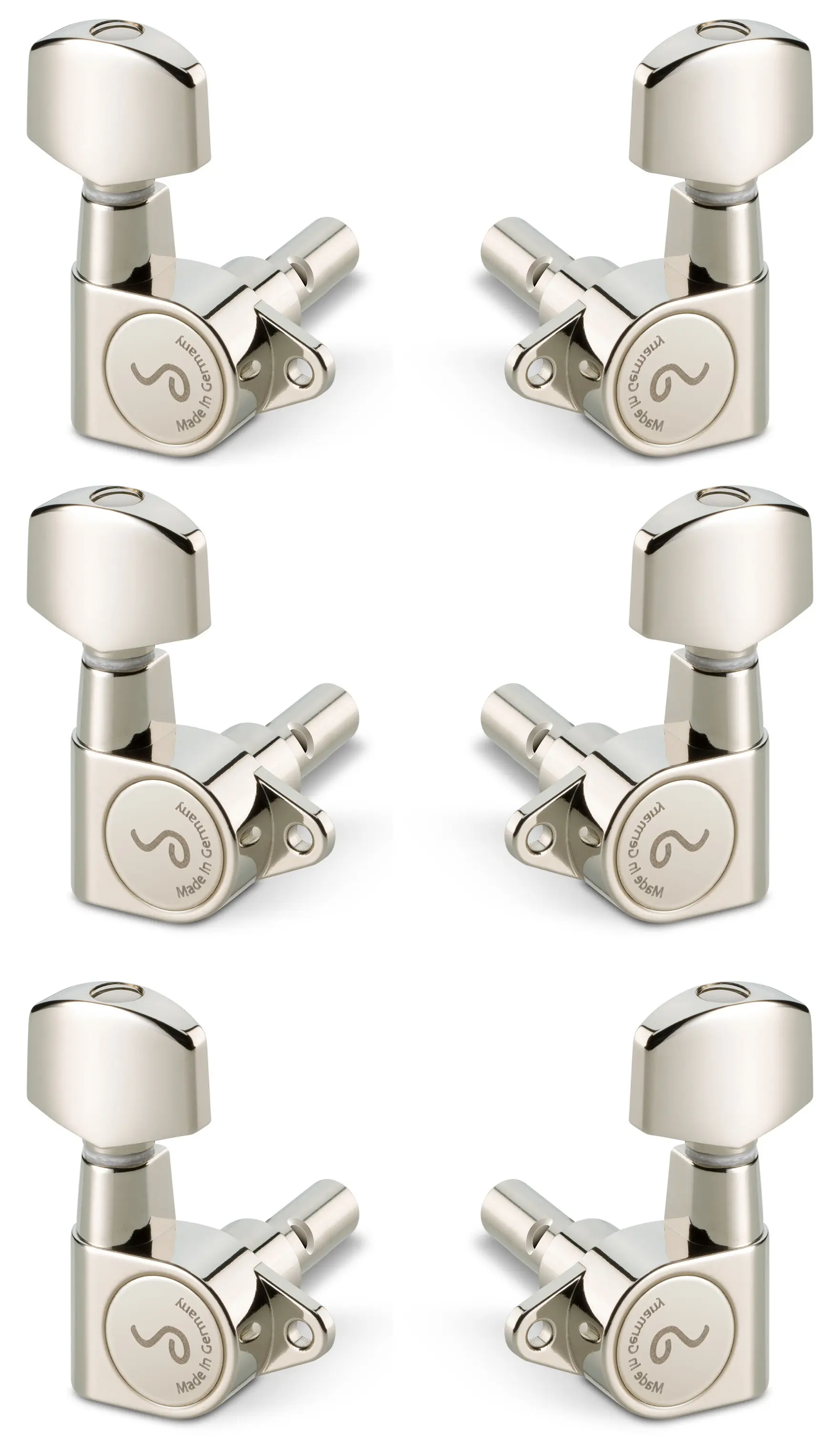 Schaller M6 135 3 left + 3 right Nickel