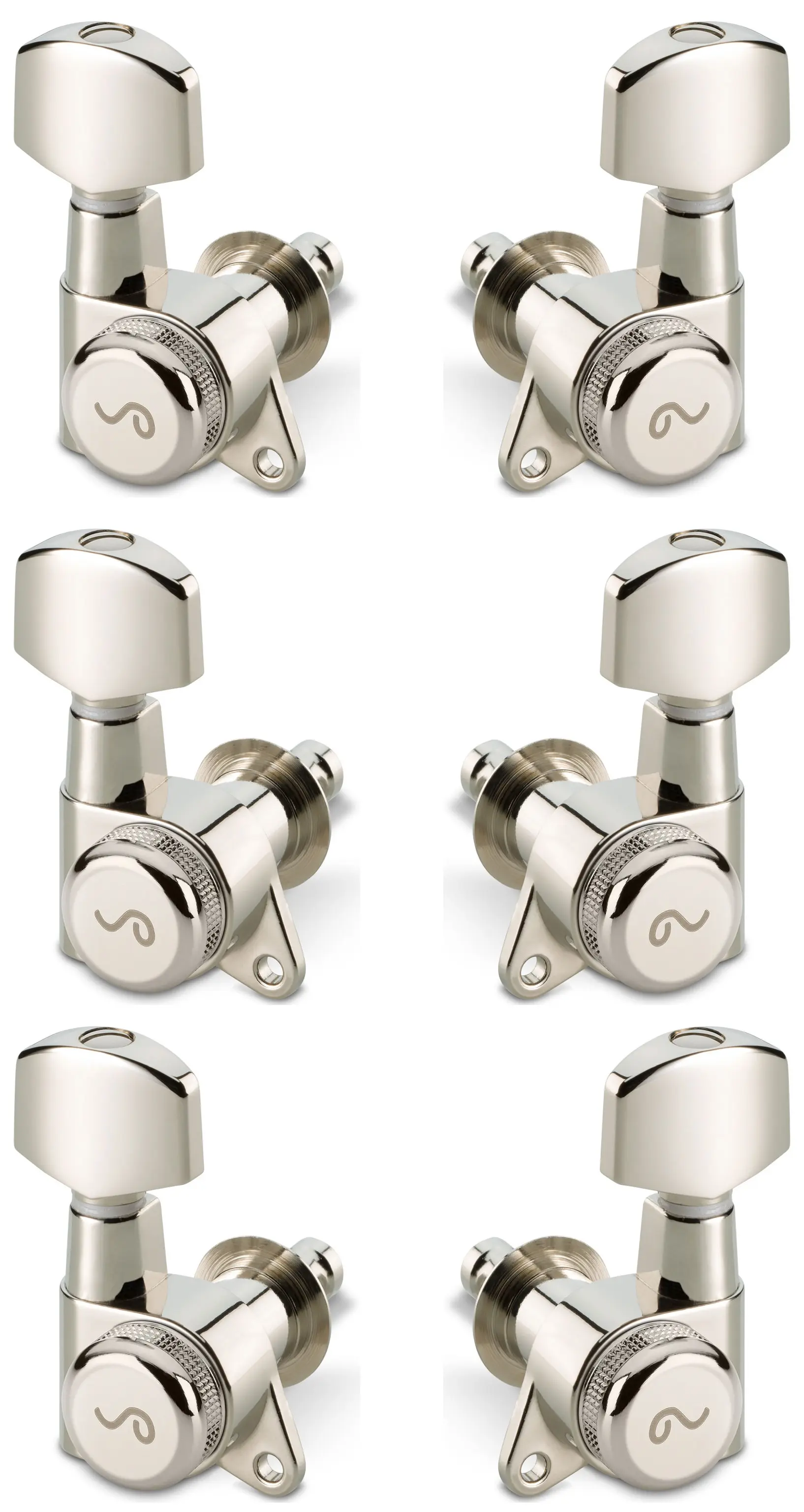 Schaller M6 135 3 left + 3 right Nickel Locking 21,0
