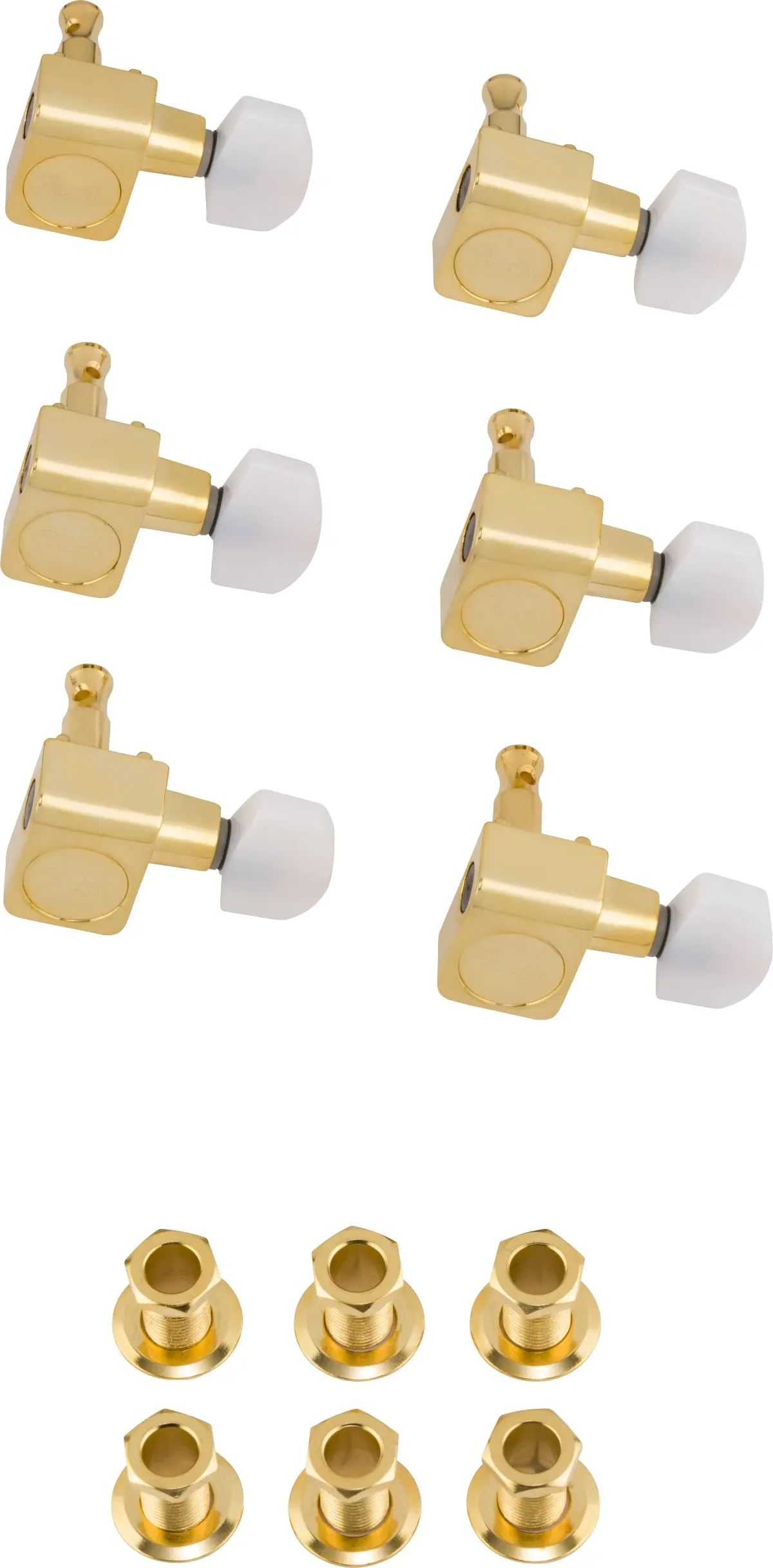 Fender Deluxe Cast/Sealed Guitar Tuning Machines with Pearl Buttons Go
