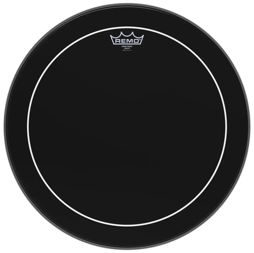 Remo 22" Pinstripe Ebony
