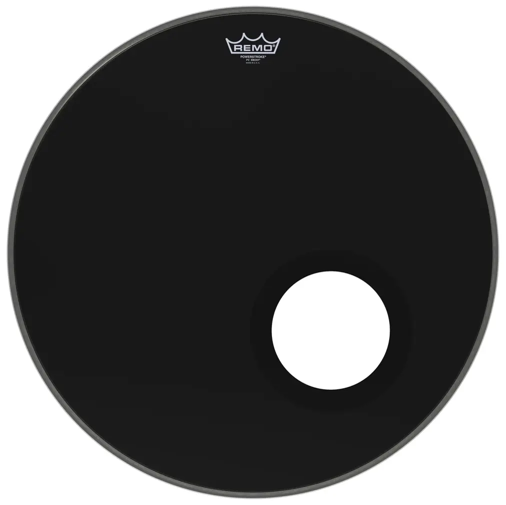 Remo 22" Powerstroke 3 Ebony s 5" otvorem