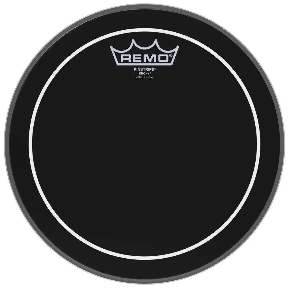Remo 10" PinStripe Ebony
