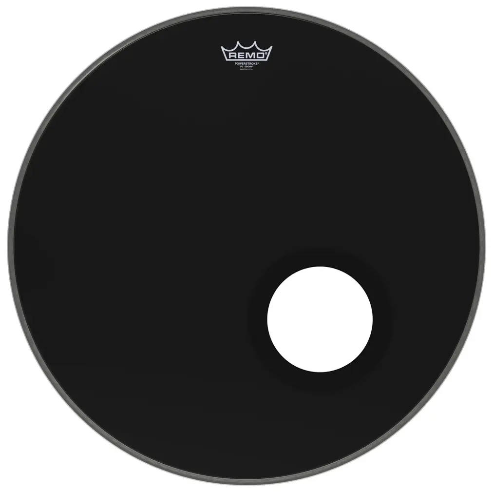 Remo 24" Powerstroke 3 Ebony DM